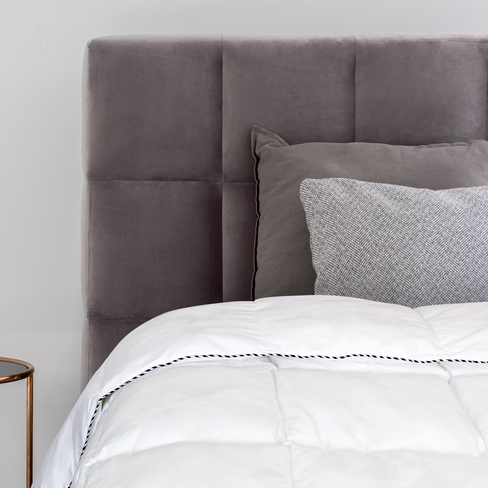 NNEDSZ Comfort Bamboo Blend Quilt 250GSM Luxury Doona Duvet 100% Cotton Cover Single White-4