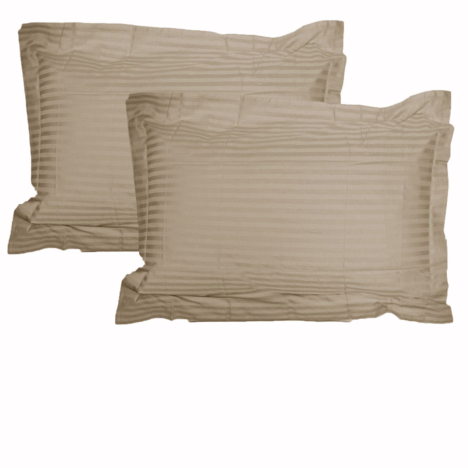 NNEDSZ Accessorize 325TC Pair of Stripe Jumbo / Queen Pillowcases Linen-0