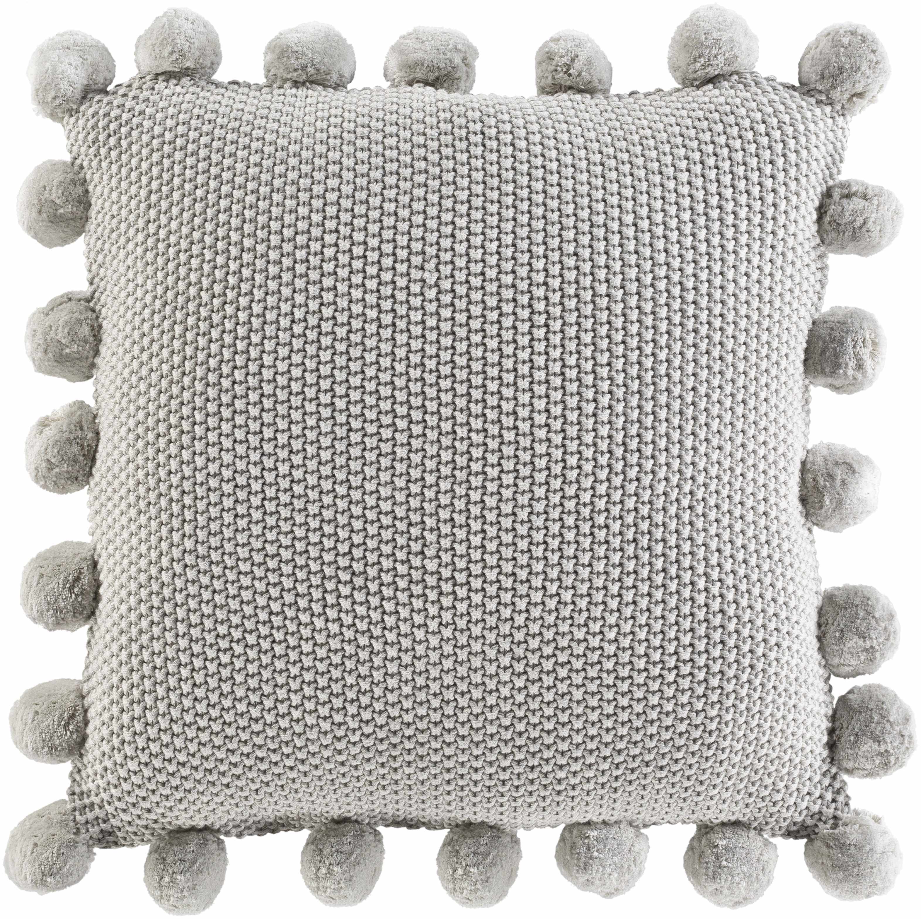 Kauswagan Light Gray Square Throw Pillow - Clearance-1